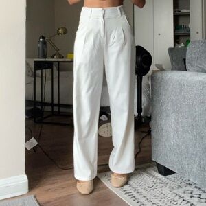 Elegant White Women's Pants